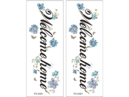 Adesivos De Parede Decorativos Em Pvc Para Casa, Com Estampa Floral, Fáceis De Remover.