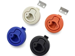 Trava De Impacto Para Veículos Com Alça Redonda Plástico Nylon, Azul Vermelha Branca, 1 Peça Laranja