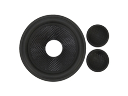 Cone de papel para alto-falante, 4 polegadas, 1 polegada, borracha AQUAFORGE