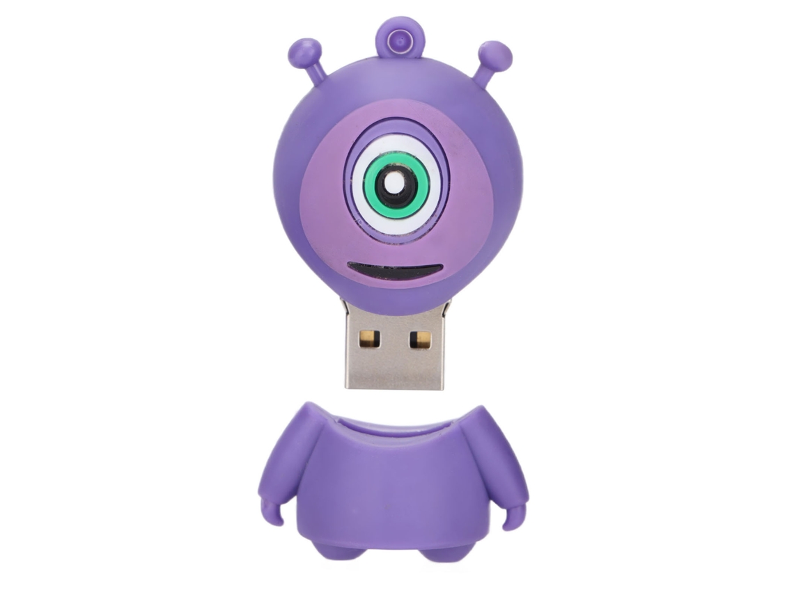 Pen Drive USB 2.0 com Design Animado, Presente de Halloween à Prova d'Água