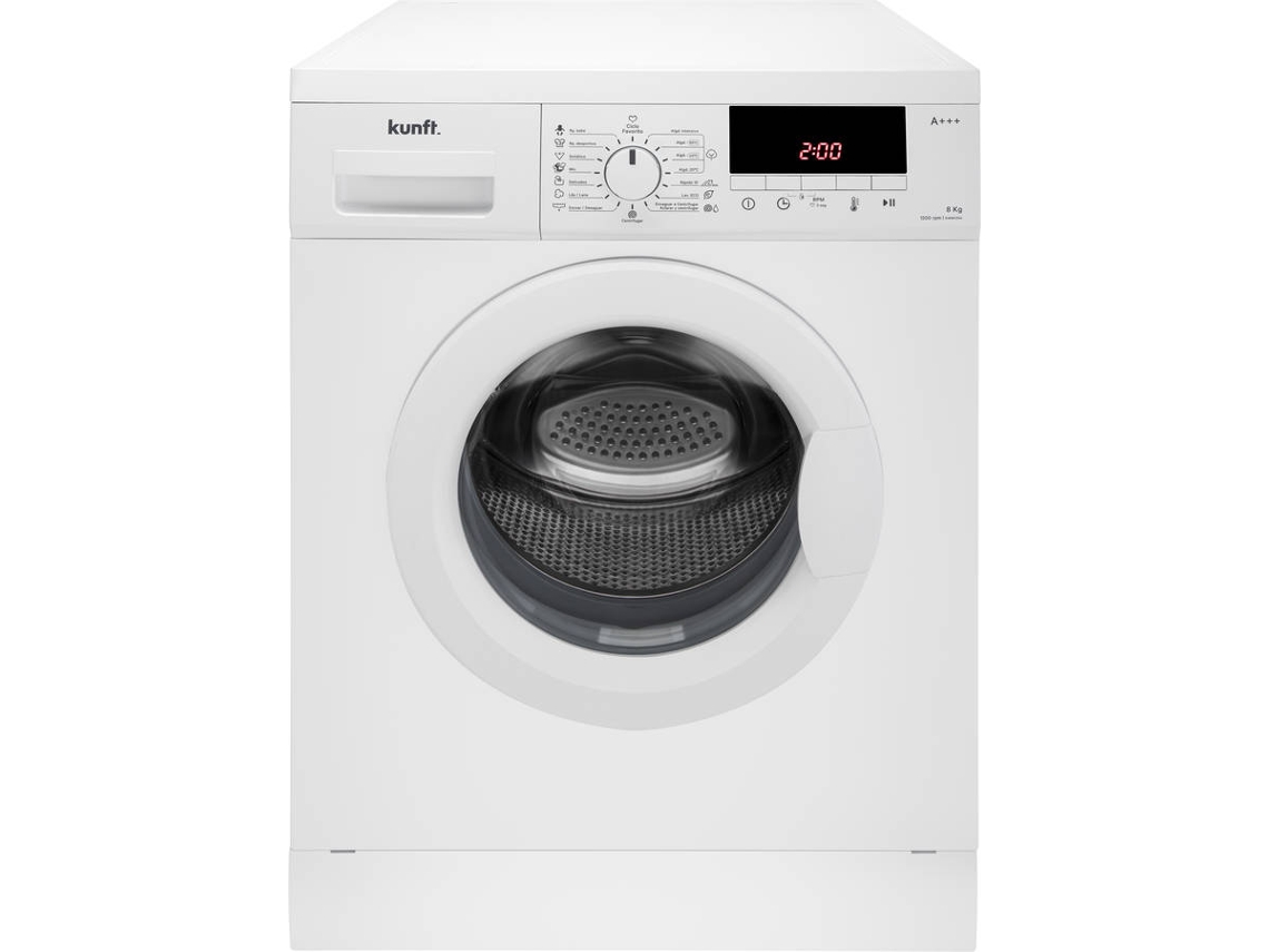 Máquina de Lavar Roupa KUNFT KWM4344 (8 kg - 1200 rpm - Branco)