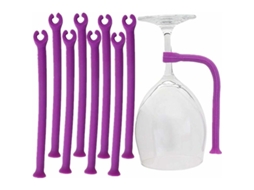 Suporte De Silicone Para Taças De Vinho, Conjunto Com 8 Unidades, Seguro Para Vidro Marasmius, Utensílios De Cozinha