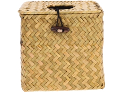 Porta Lenços De Vime Decorativo Com Tampa, Da Jojofuny, Para Banheiro E Casa