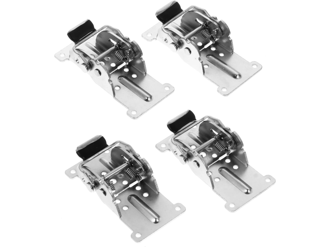 Conjunto De 4 Dobradiças Articuladas Para Móveis, Ferragens Pés Cama,