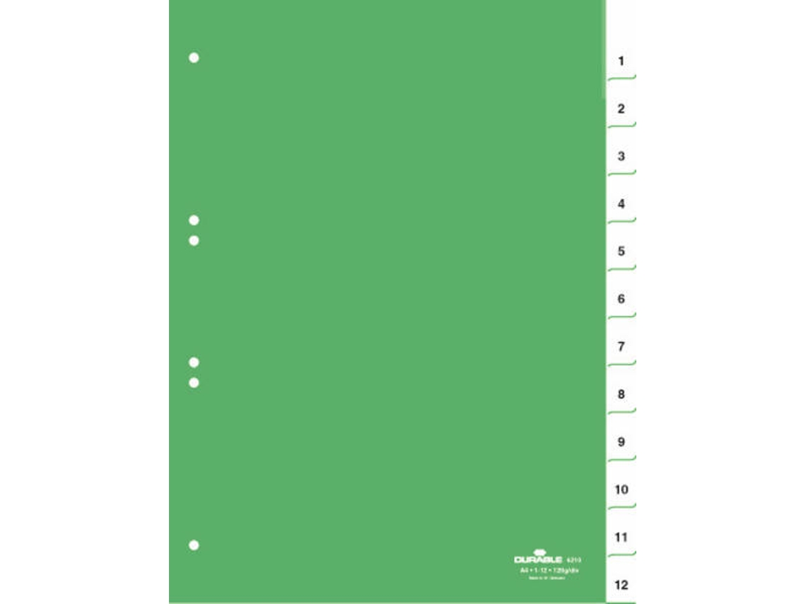 Separador DURABLE (Verde - A4 - 23x29.7cm)