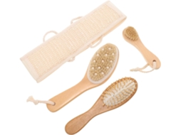 Lurelia Conjunto De 4 Escovas Esponja De Banho Para Duche, Esponja Suave, Dupla Face E Pega Ergonómica