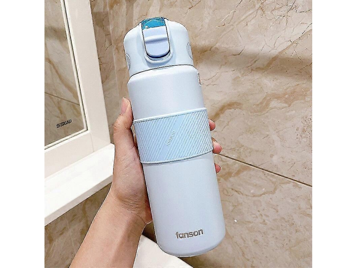 Garrafa De Água Portátil Com Canudo, Copo Térmico Duplo De Aço Inox De 620 Ml/400 Ml.
