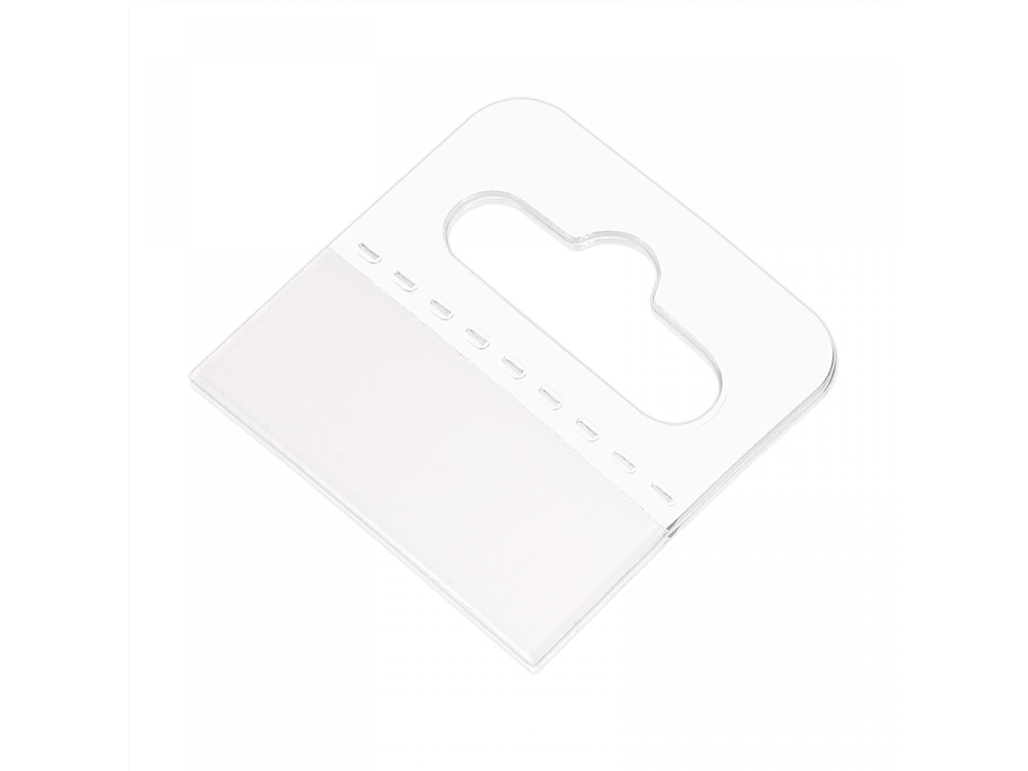 Gancho de Aba Autoadesivo Transparente, 30x30mm CHABERLU