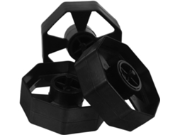 Conjunto de 3 núcleos de rolo de substituição para o dispensador Fita Adesiva, pretos, para facilitar a troca do Fita Em.