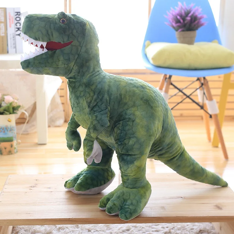 (verde, 80 Cm) Brinquedo De Pelúcia De Dinossauro Realista E Fofo, Almofada De Pelúcia De Dinossauro