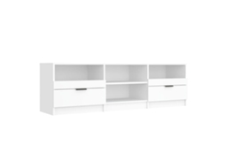Tv Cabinet, Tv Cabinets Vidaxl Branco Madeira Processada (n/a)