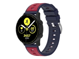 Pulseira De Relógio De Silicone Com Listras Verticais Em Duas Cores