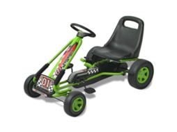Vidaxl Kart De Pedais Com Assento Ajustável Verde