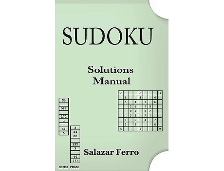 Livro Sudoku Solutions Manual de Salazar Ferro (Inglês)