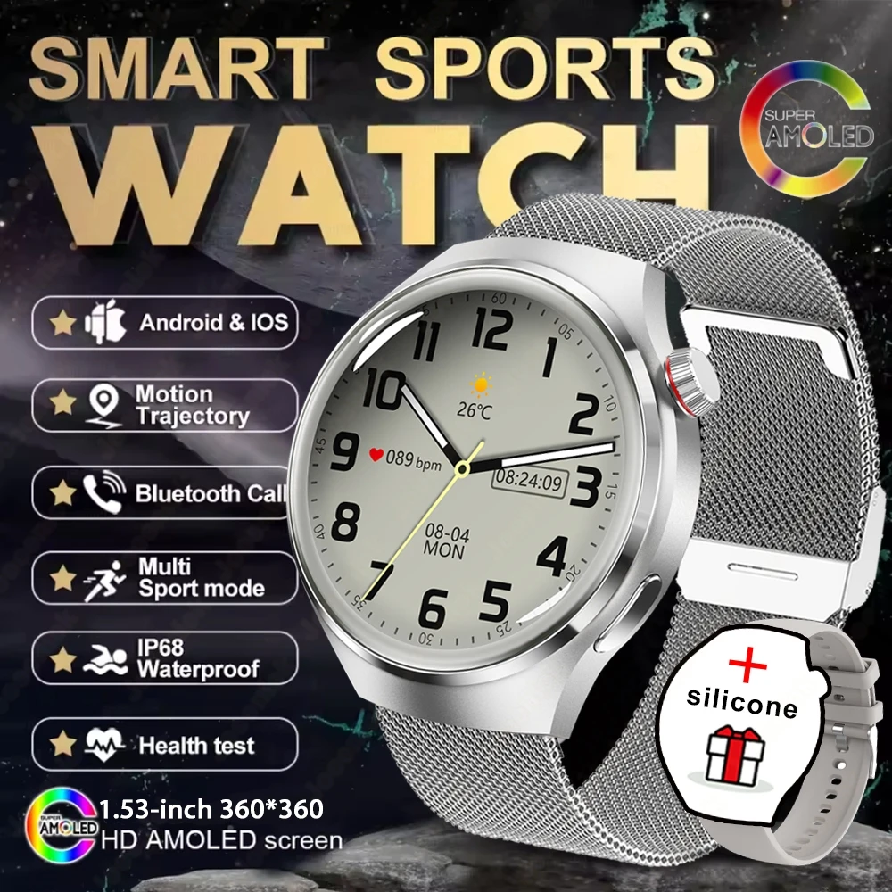 Smartwatch, Tela Sensível Ao Toque Completa, Monitoramento de Saúde, À Prova D'água, Suporta Chamadas MDUG (yinwang)