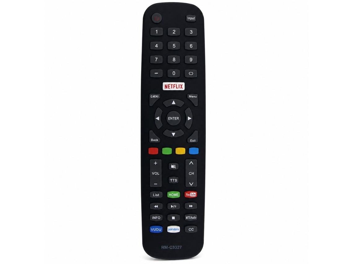 Comando À Distância Para Tv Compatível Com Polaroid E Jvc Rm-c3327, Lt-49e770 E Lt-55e770, Sem Programação_dae