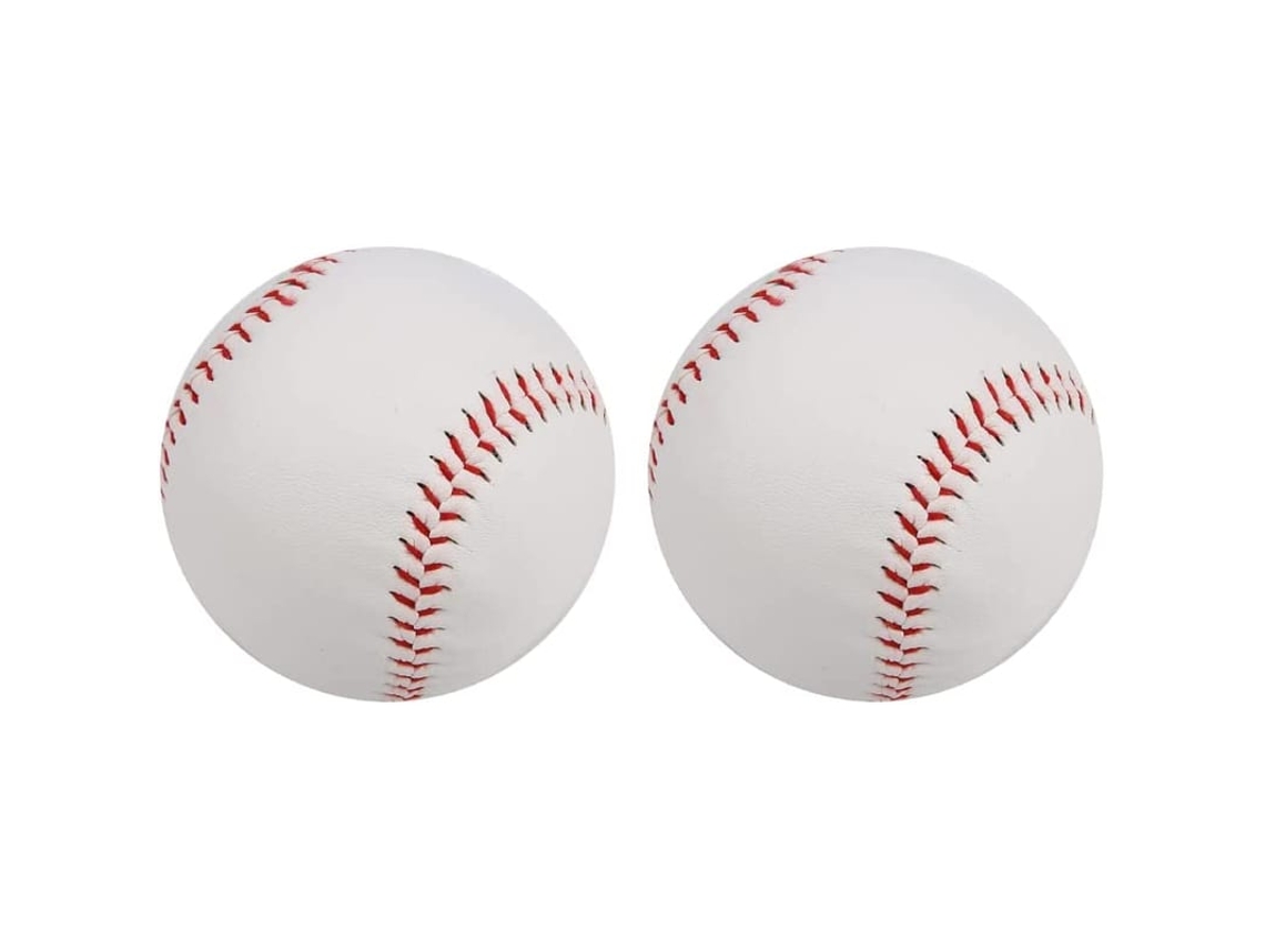 Bola De Beisebol Profissional De Espuma Macia Costurada À Mão Em Pvc Para Treino E Jogo (2 Peças)