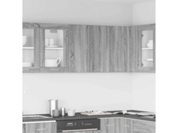 Vidaxl Armário De Parede “lyon” 60x31x60 Cm Sonoma Cinza