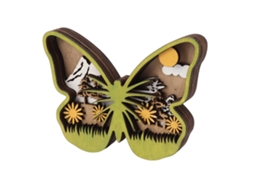 Decoração De Madeira Borboleta 3d Presente Feriados