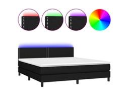 Box Spring Bed, Box Spring Beds Vidaxl Preto Tecido (160 X 200 Cm)