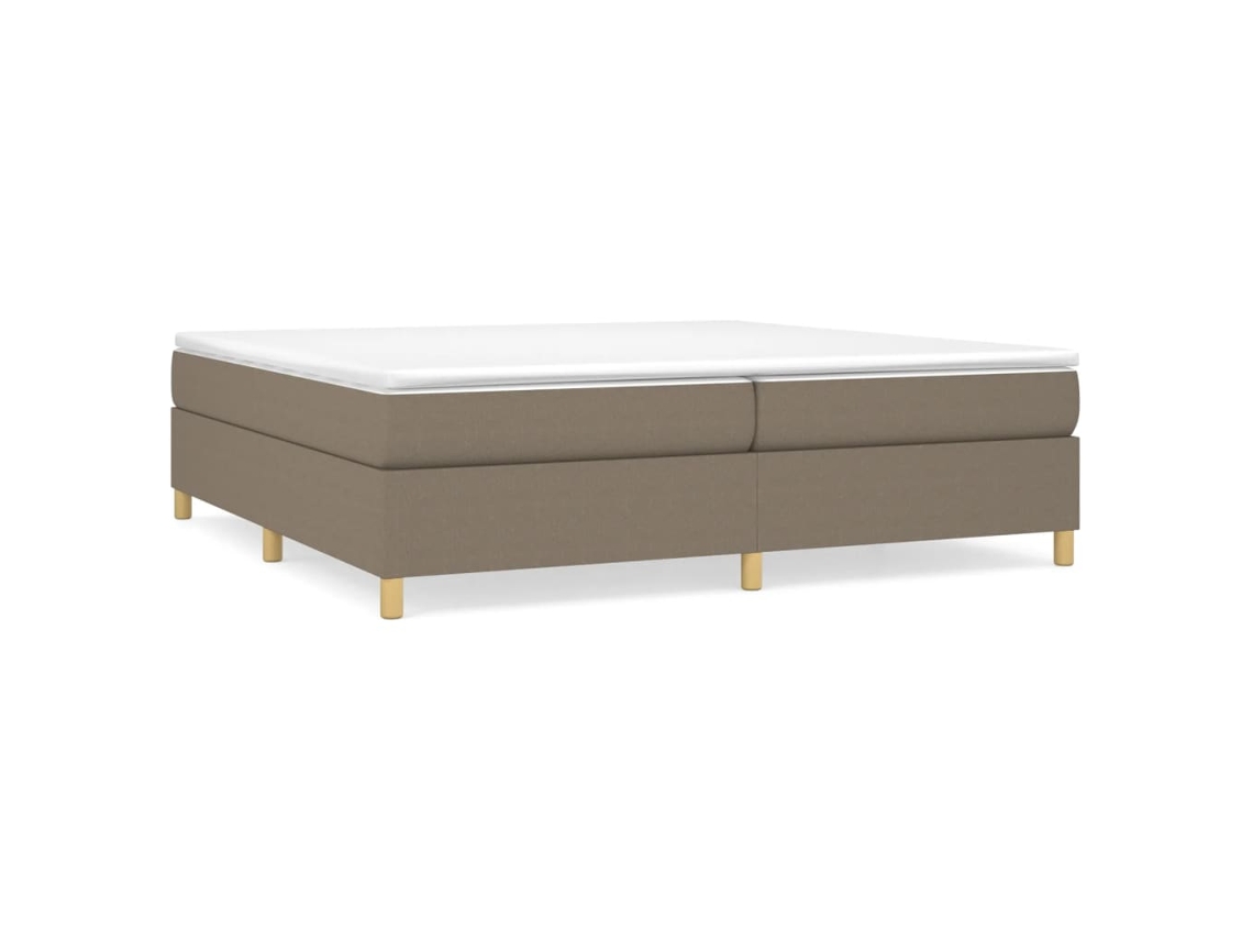 Estrutura de Cama com Molas Tecido Cinzento Acastanhado MAISON EXCLUSIVE (200x200 cm)