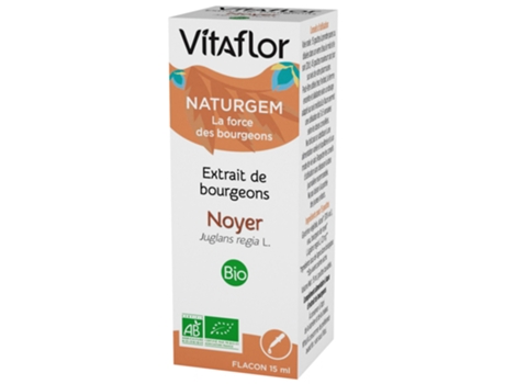 Extrato de botão de noz orgânico Naturgem 15 ml VITAFLOR