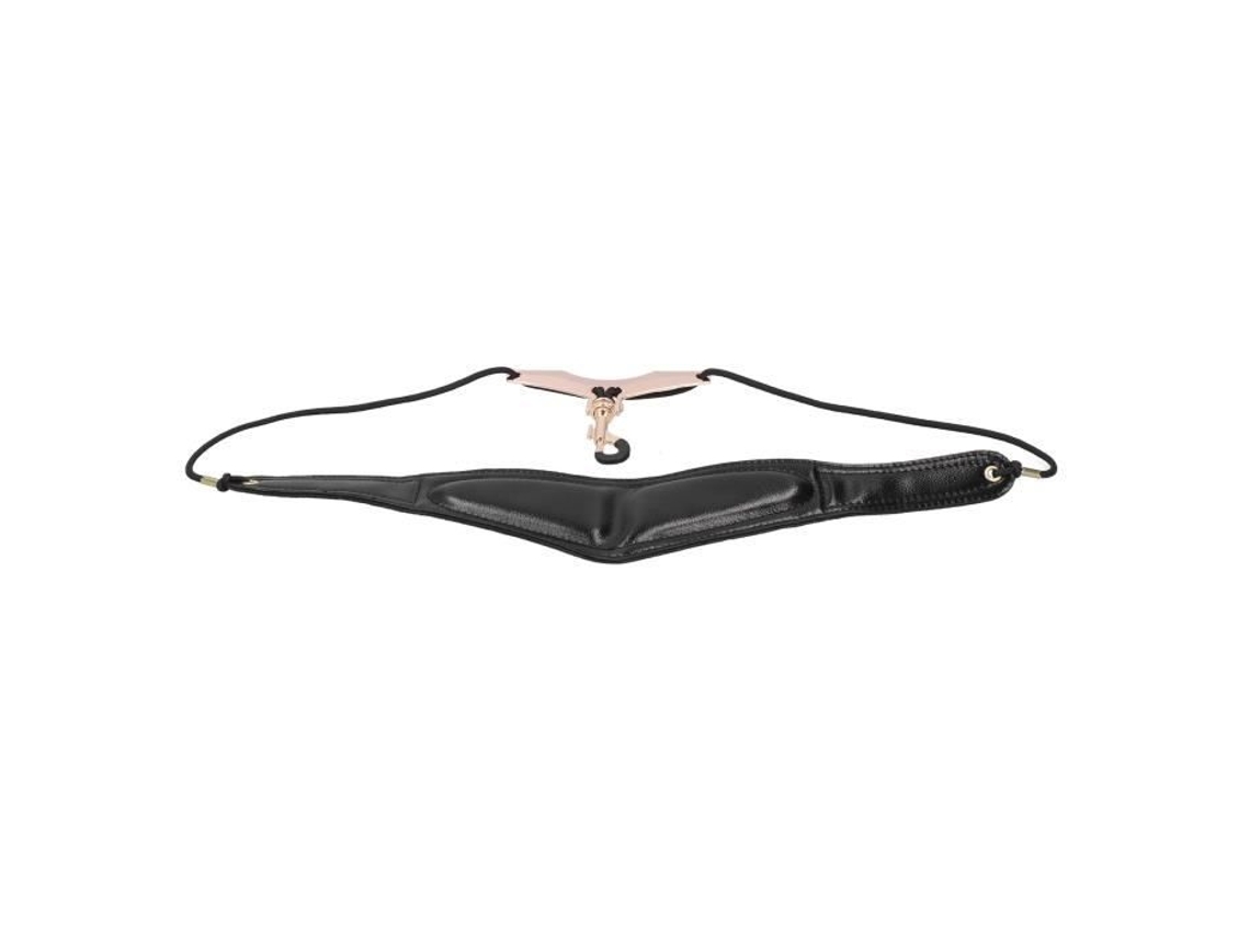 Alça de Couro Sintético para Saxofone Alça de Pescoço Sax de Couro Sintético Alça de Ombro para Saxofone Soprano