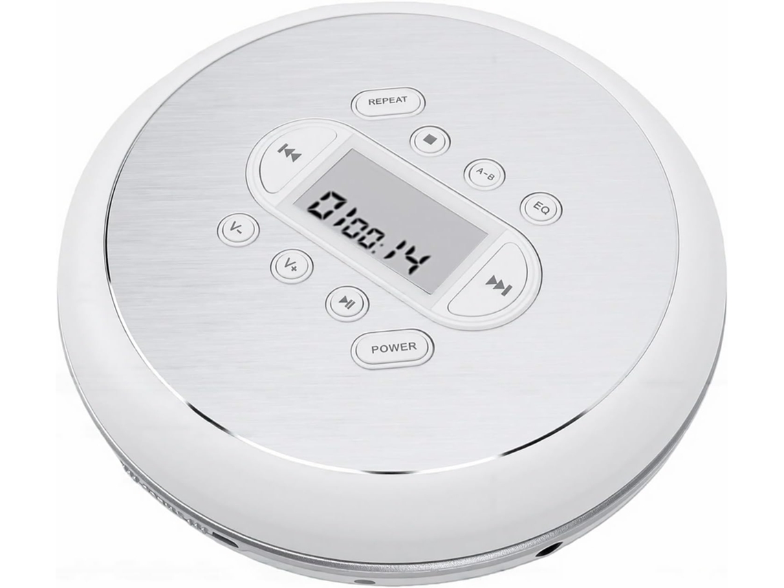 Leitor Cd Portátil Jiawu, Proteção Anti-pulos De 60 Segundos, Reproduz Vários Formatos, De Uso Pessoal Com