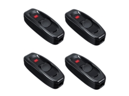 Interruptor, Conjunto de 4 Interruptores Pretos para Abajur de Cabeceira, Bipolar, Adequado para Conexão Direta de Lâmpadas AQUAFORGE