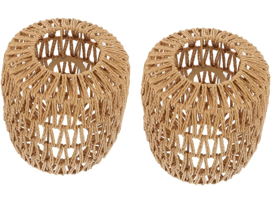 Conjunto De 2 Peças De Vime Sintético Trançado Para Sala De Estar Ou Restaurante.
