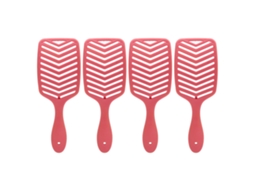 4pcs Detangling Hair Brush Curved Vented Massage Dry Wet Scalp Brush