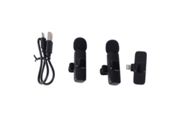 Microfone Lavalier Sem Fio Dual com Redução de Ruído LAXISCREED