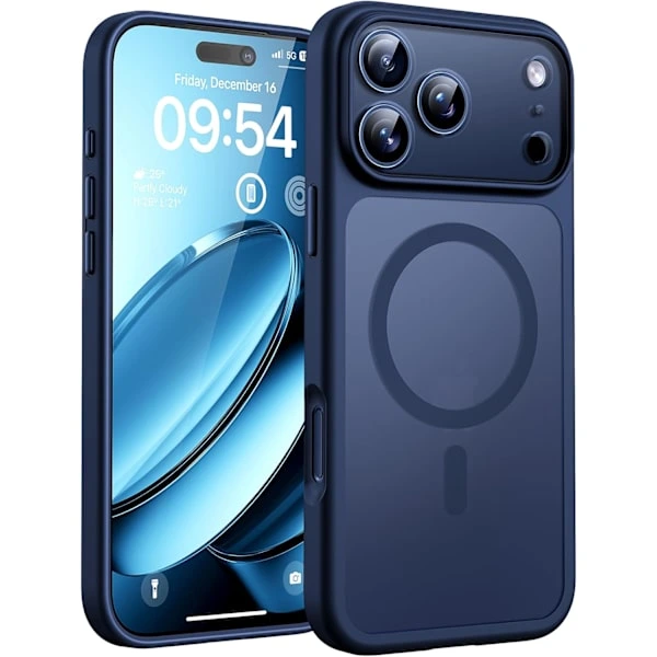 Capa Magnética Para Iphone 17 Pro Max De 6,9 ​​polegadas, Compatível Com Magsafe (azul Escuro) Iphone 17 P