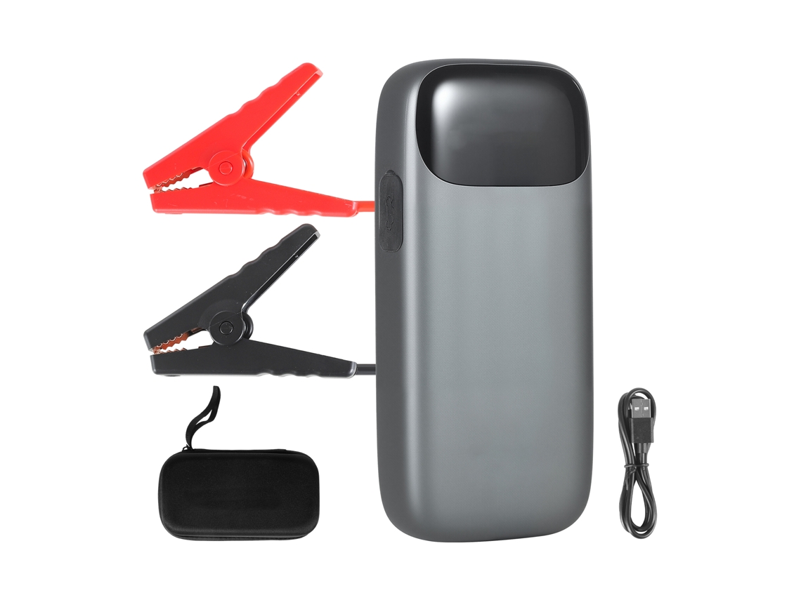 Arrancador de Bateria 6000a Pico 26800mah, Carro 12v, Gasolina, Diesel 10l, Banco Energia Portátil Usb, Lanterna 3 Modos, 12 Proteções, para Moto