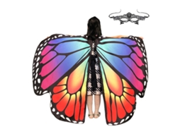 Laxiscreed Adereço Giratório Com Borboleta Grande Para Festas, Dança Do Ventre E Halloween