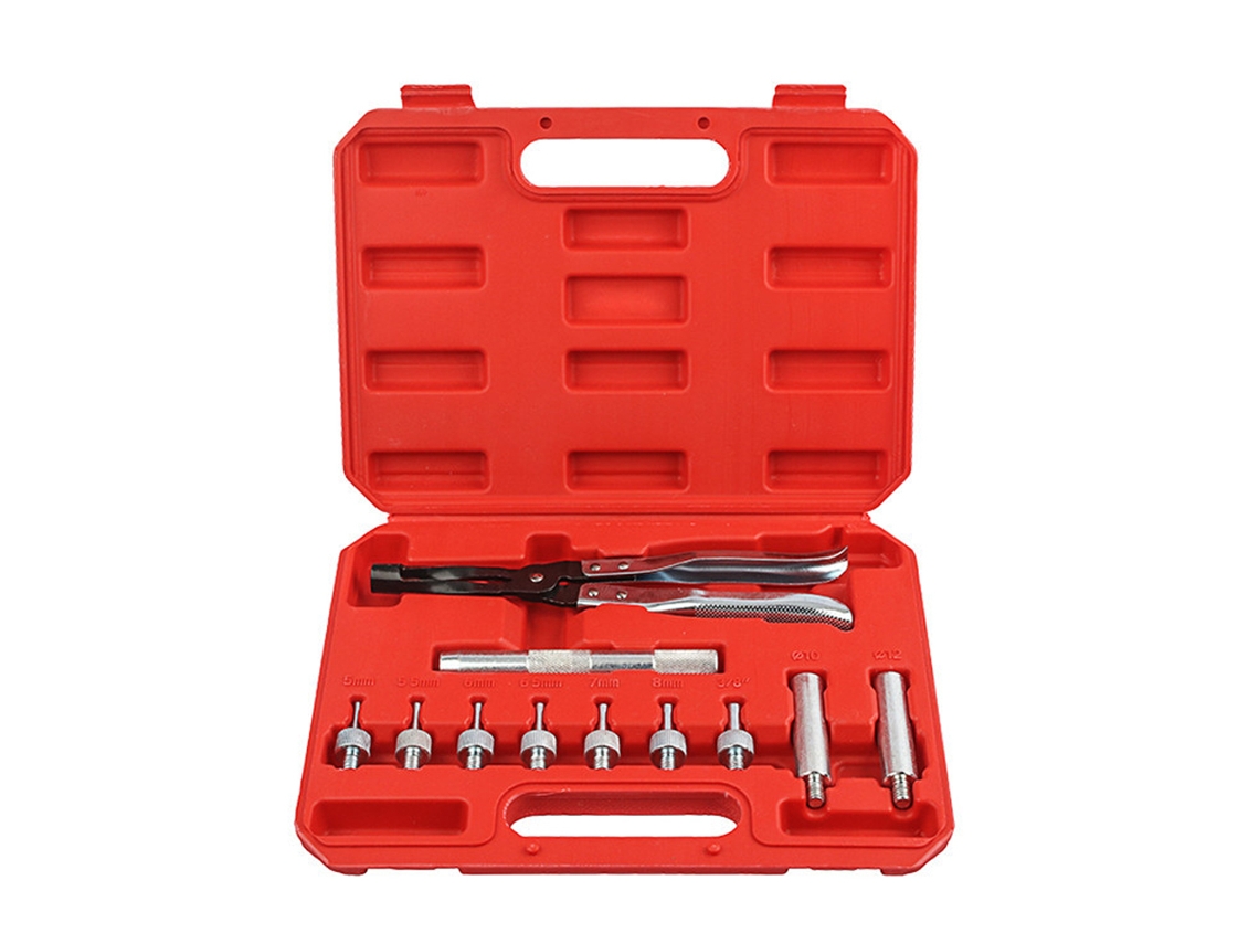 Kit De Ferramentas 11 Peças Para Válvulas De Automóvel: Alicates Para Retirada E Instalação De Selos De Vástago E Molas