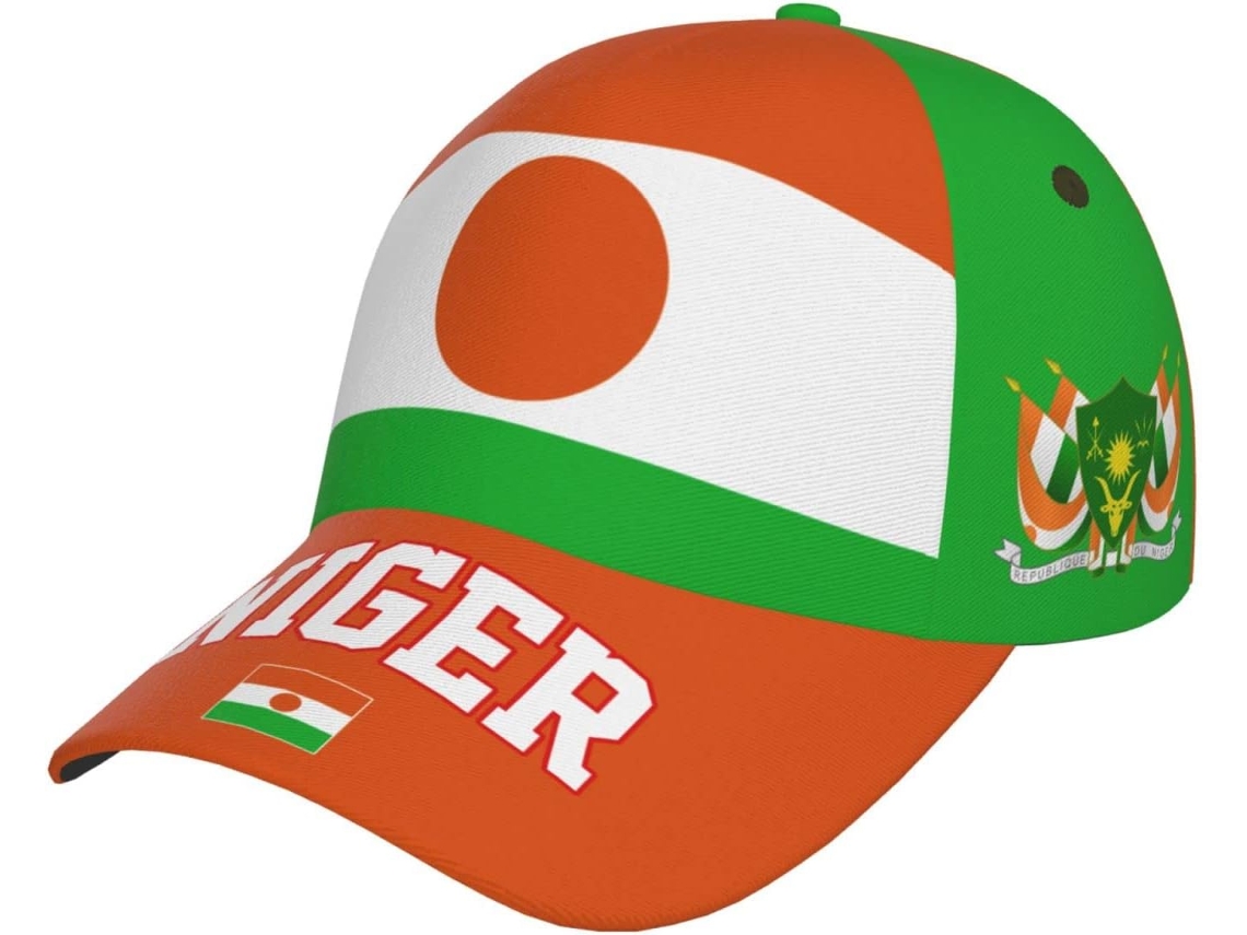 Boné Bandeira do Níger S/MARCA, Proteção Solar, UV, Ajustável, Secagem