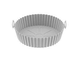 Tigela De Silicone Cinza Para Fritadeira A Ar, 3, 6, 7, 2 Litros