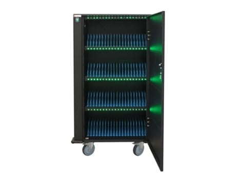 Charging Station Trolley 80 Usb Notebook Or Smartphone Black Techly