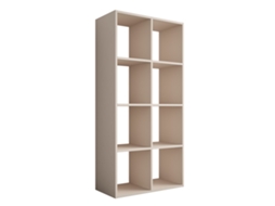 Estante Com 8 Compartimentos – Cor: Caxemira – 147 × 74 × 30 Cm, Vertical Ou Horizontal 3E 3XE LIVING.COM