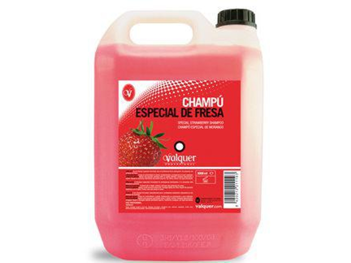 Valquer Shampoo Especial De Morango 5000 Ml 5 L