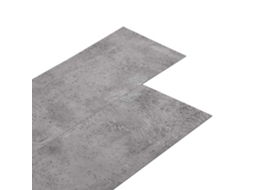 Vidaxl Pranchas De Piso Pvc Autoadesivas Cimento Marrom 30,5 X 61 Cm