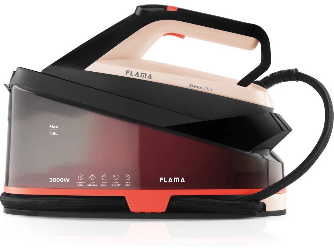 Ferro com Caldeira FLAMA 5541FL (Outlet Grade A - 8 bar - 600g/min)