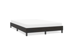 Vidaxl Cama Sem Molas/colchão 140x220 Cm Veludo Preto