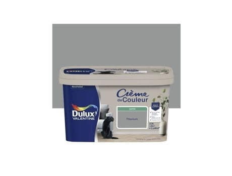 Tinta Dulux Valentine Creme De Cor Cinza Titânio Satinado 2.5l