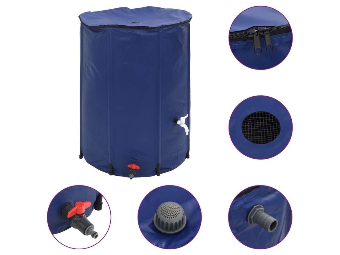 Water Tank, Water Tanks Vidaxl Azul Pvc (750 L)