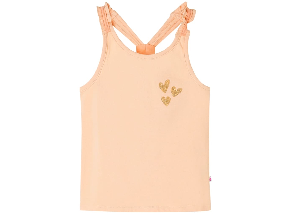 T-shirt De Alças Para Criança Laranja-claro 116