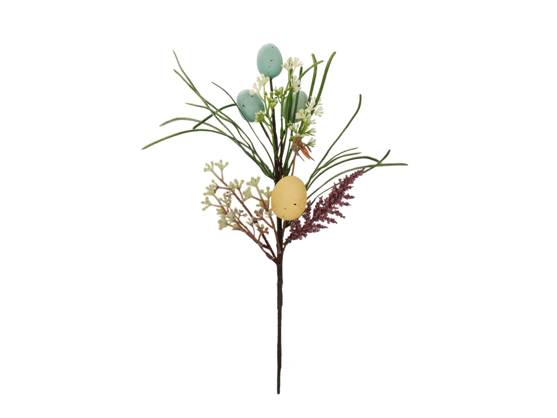 Kit Diy Ovo De Páscoa Com 3 Galhos Flor Azul Compra 2 Unidades