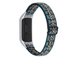 Bracelete de Nylon Elástico Trançado Ajustável para Xiaomi Mi Band 7 Estilo 4