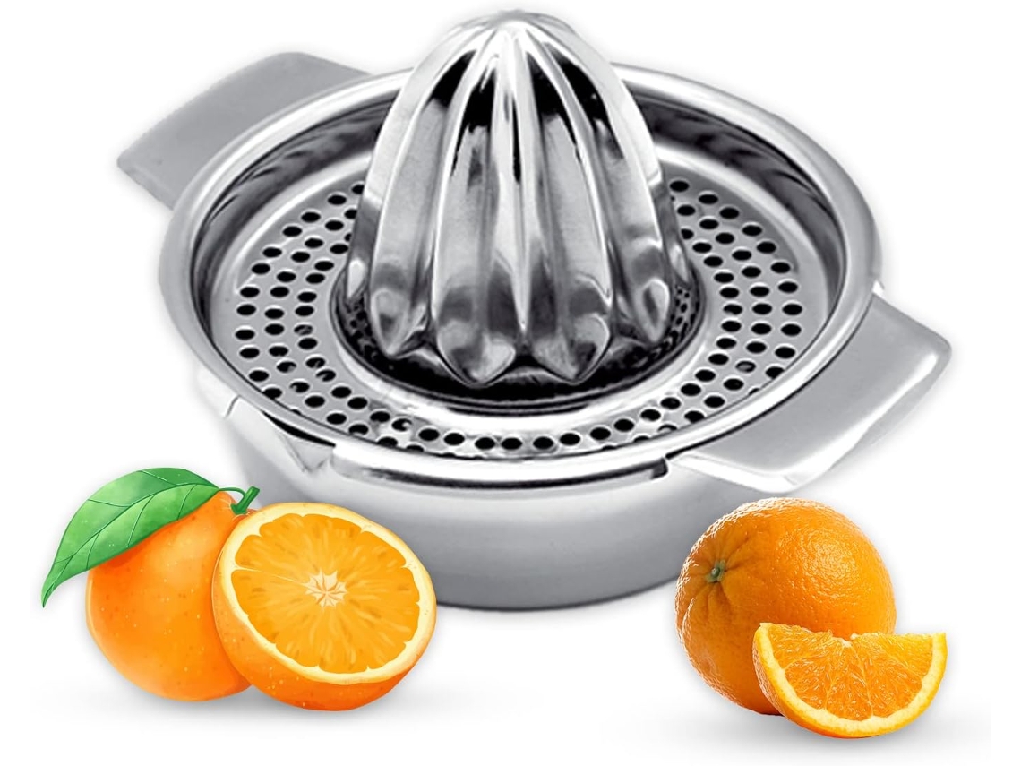 Espremedor De Cítricos Manual Em Aço Inoxidável 304 Multifuncional Para Limão E Laranja